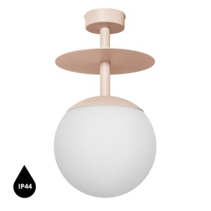 PLAAT B beżowa lampa przysufitowa / plafon z podwyższoną szczelnością IP44