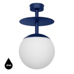 PLAAT B granatowa lampa przysufitowa / plafon z podwyższoną szczelnością IP44