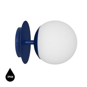 PLAAT C granatowa lampa ścienna / kinkiet z podwyższoną szczelnością IP44