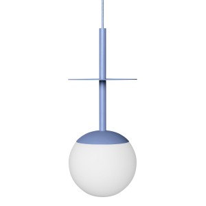 PLAAT A niebieska sufitowa lampa wisząca