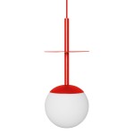 PLAAT A czerwonopomarańczowa sufitowa lampa wisząca