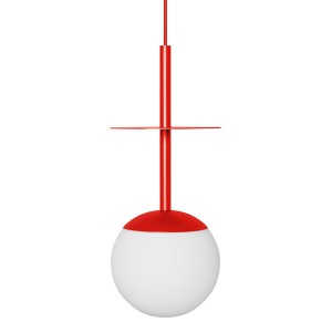 PLAAT A czerwonopomarańczowa sufitowa lampa wisząca
