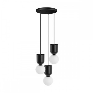 LUOTI 3P czarna lampa wisząca / plafon