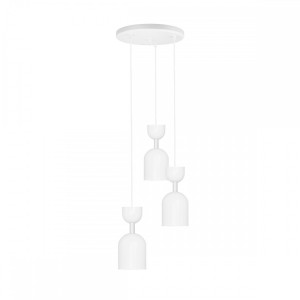 SUPURU 3P biała lampa wisząca / plafon