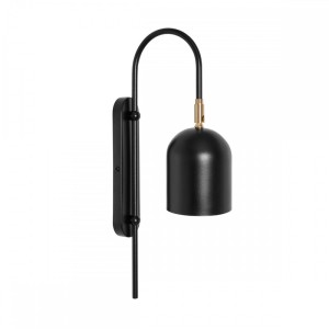 TAKU czarna lampa ścienna / kinkiet