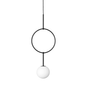 ISUULLA A czarna sufitowa lampa wisząca