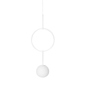 ISUULLA A biała sufitowa lampa wisząca
