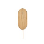 ROKKE WOOD drewniana lampa ścienna / kinkiet z mosiężnym detalem