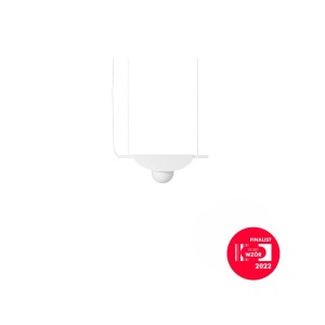 SALLO A biała sufitowa lampa wisząca