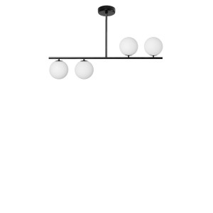 SUGURI A czarna lampa sufitowa w rozmiarze S