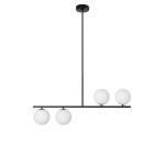 SUGURI A czarna lampa sufitowa w rozmiarze L