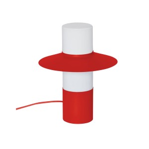 CAPONIO ST czerwonopomarańczowa lampa stołowa