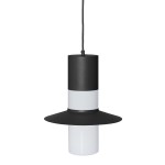 CAPONIO A czarna sufitowa lampa wisząca