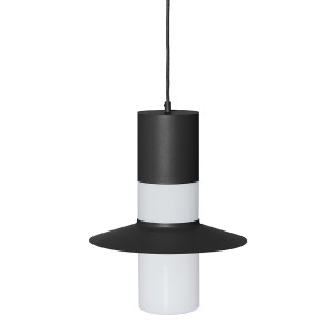 CAPONIO A czarna sufitowa lampa wisząca