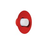 CAPONIO W A czerwonopomarańczowa lampa ścienna / kinkiet