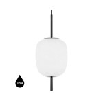 EPLI MINI czarna sufitowa lampa wisząca z podwyższoną szczelnością IP44