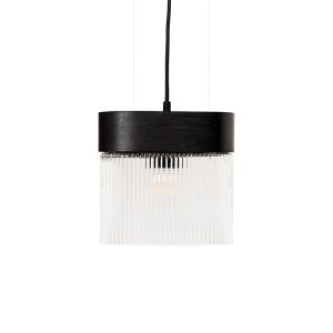 FLUMINA A czarna sufitowa lampa wisząca