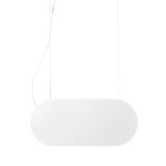 MALUMI A biała sufitowa lampa wisząca