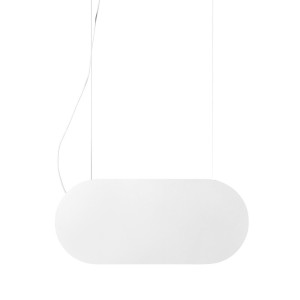 MALUMI A biała sufitowa lampa wisząca
