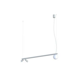 Lampa wisząca FOURTY III Silk gray