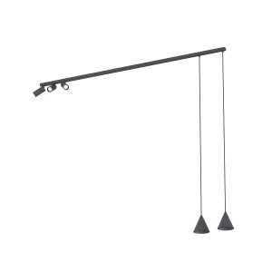 Lampa wisząca FOURTY V czarny