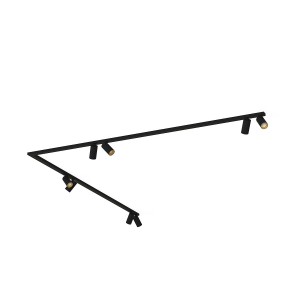 Listwa MONO CORNER VIII 2X200 czarny - złoty
