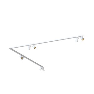 Listwa MONO CORNER VIII 2x200 biały -  złoty