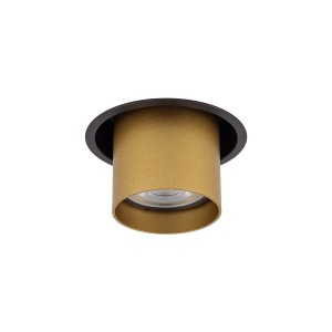 Lampa punktowa podtynkowa MONO SLIDE Satynowy złoty - czarny