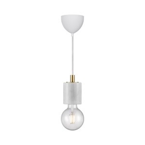 Lampa wisząca SIV  MARMOR E27 HVID