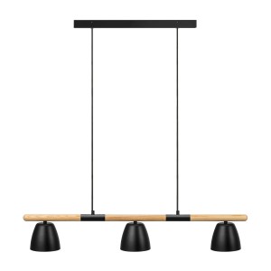 Lampa wisząca THEO 3-PENDEL GU10 SORT