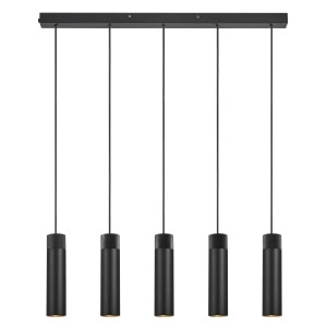 Lampa wisząca TILO 5-PENDANT GU10 BLACK