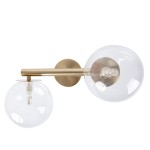 AVOLA kinkiet 2 złoty/transparentny 41485