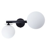 AVOLA kinkiet 2 czarny/biały 41486