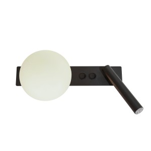 HOTEL MOOD kinkiet z włącznikami C z kloszem 41367