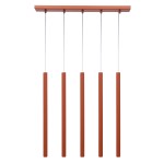 Lampa wisząca SOPEL 5 ceglany 41455