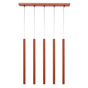 Lampa wisząca SOPEL 5 ceglany 41455