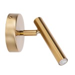 Lampa kinkiet SOPEL złoty szczotkowany 41511