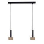 Lampa STAMP 2 zwis czarny/złoty szczotkowany 41250