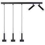 Lampa STAMP 3 zwis+ 2 czarny 41247