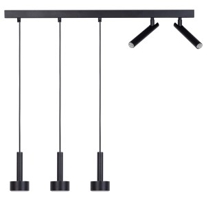 Lampa STAMP 3 zwis+ 2 czarny 41247