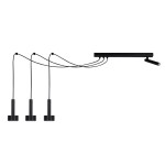 Lampa STAMP SPIDER 3 zwis + 1 czarny 41255