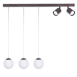 Lampa TAVIRA zwis brąz 3+2 41272