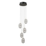 Alani - Lampa wisząca PND-34375-5-BK