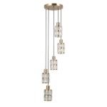 Alma - Lampa wisząca PND-40668-5-HBR
