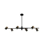 Elice - Lampa wisząca PND-58892-6-BK-BRO
