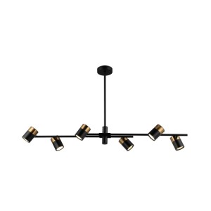 Elice - Lampa wisząca PND-58892-6-BK-BRO
