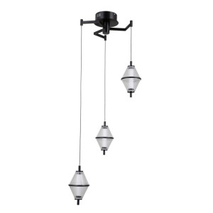Fuente - Lampa wisząca PND-34395-3-BK