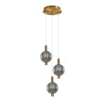 Lenti - Lampa wisząca PND-83631-3-BRO-SG