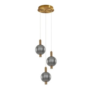 Lenti - Lampa wisząca PND-83631-3-BRO-SG
