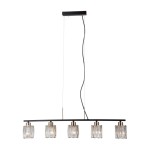 Simona - Lampa wisząca PND-40814-5-BK-HBR